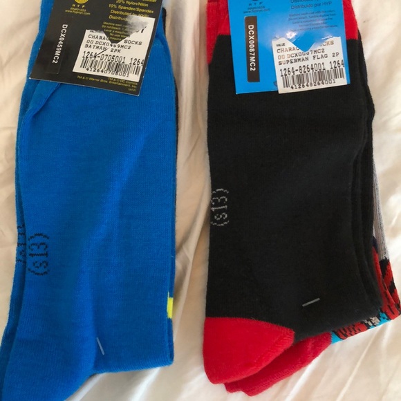 Batman and Superman mens dress socks - Picture 2 of 2